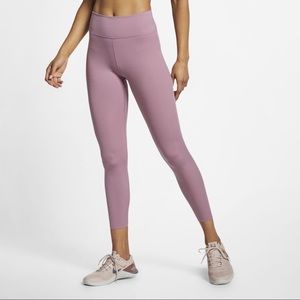 Nike pink luxe yoga dri fit leggings